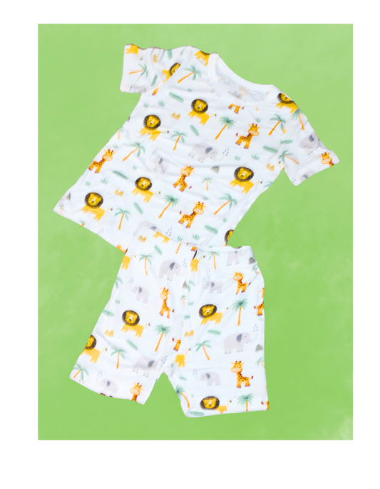 Jungle Animal 2 pc short set